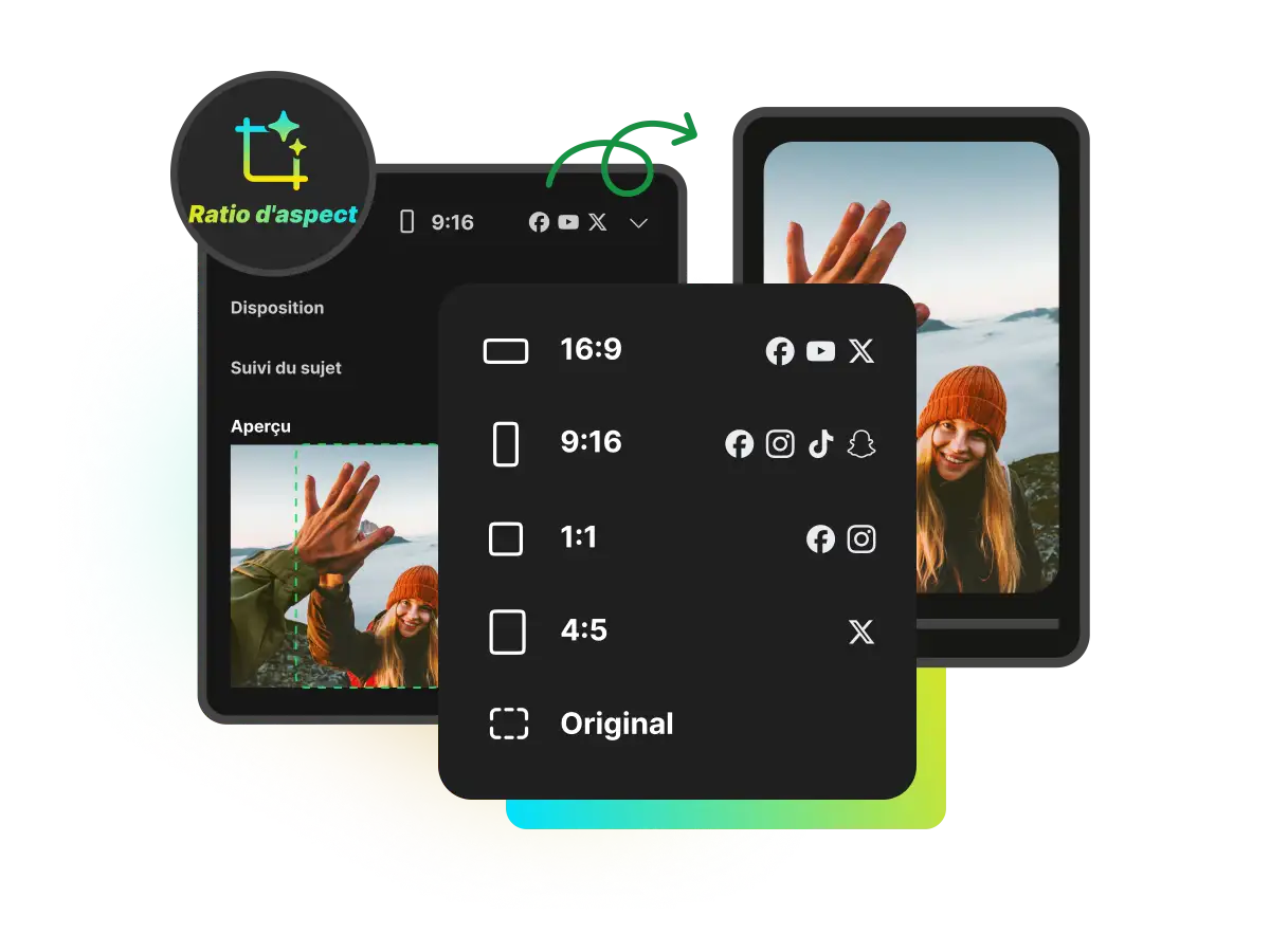 Fenêtre de navigateur mettant en avant une zone de dépôt pour générer des sous-titres automatiques en ligne.